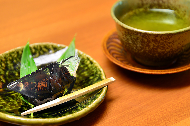 Japanese green tea and Sweets